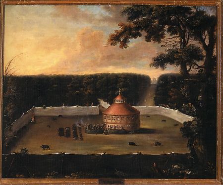 Ansicht des Jägersburger Rondells, 18. Jahrhundert