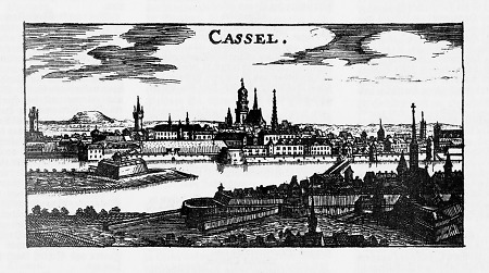 Ansicht von Kassel, 1725