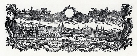 Stadtansicht als Kopfzeile eines Kasseler Meisterbriefs, 1770