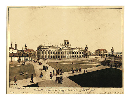 Ansicht des Friedrichsplatzes von Westen, 1789
