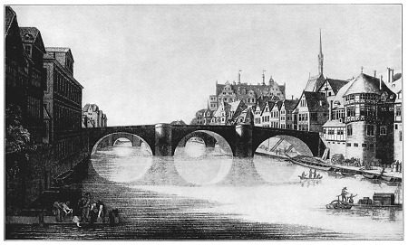 Ansicht der Fuldabrücke, 1795