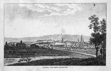 Ostansicht von Kassel, 1. Hälfte 19. Jahrhundert