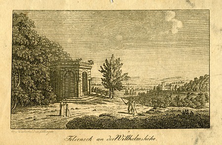Ansicht des Felsenecks an der Wilhelmshöhe, um 1809