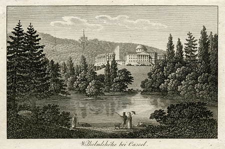 Ansicht der Wilhelmshöhe bei Kassel, nach 1815