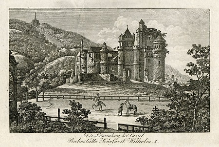 Ansicht der Löwenburg, um 1821