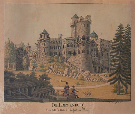 Ansicht der Löwenburg, 1822