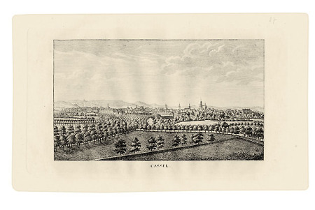 Blick auf Kassel von Südosten, um 1830