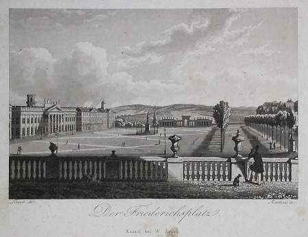 Blick auf den Kasseler Friedrichsplatz, um 1840