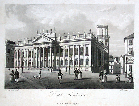 Ansicht des Museums, um 1840