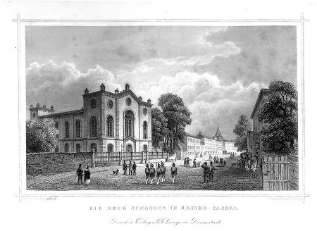 Die Synagoge in Kassel, 1858