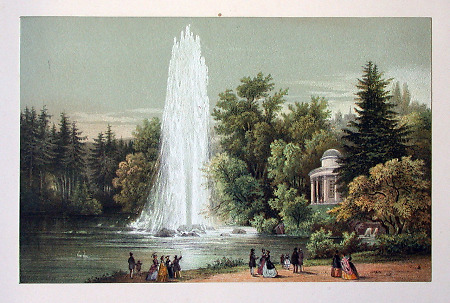 Ansicht der Großen Fontäne, 2. Hälfte 19. Jahrhundert