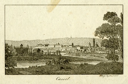 Kassel von der Ostseite, 1. Hälfte 19. Jahrhundert