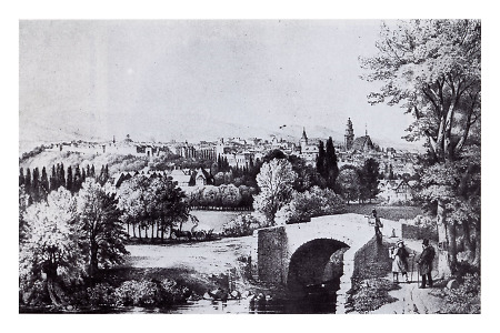 Gesamtansicht Kassels von Osten, 19. Jahrhundert