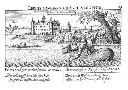 Ansicht von Kelsterbach und Höchst, 1627