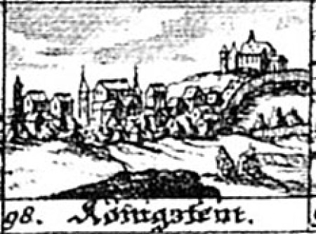 Miniaturansicht von Königstein auf einem Flugblatt König Gustav Adolfs von Schweden, 1631/32