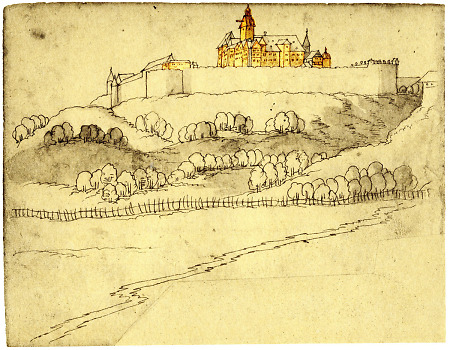 Königstein von Süden, 1633