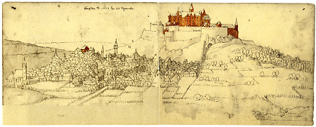 Königstein von Nordosten, 1633