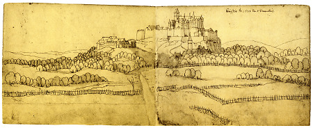Königstein von Südosten, 1633