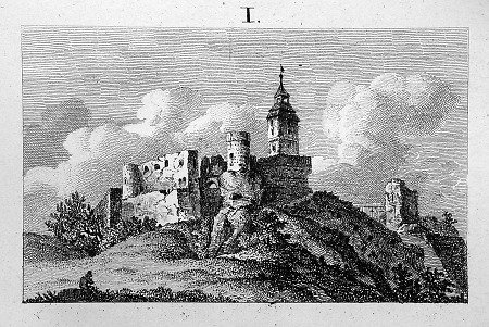 Ansicht der Burgruine Königstein, 1823