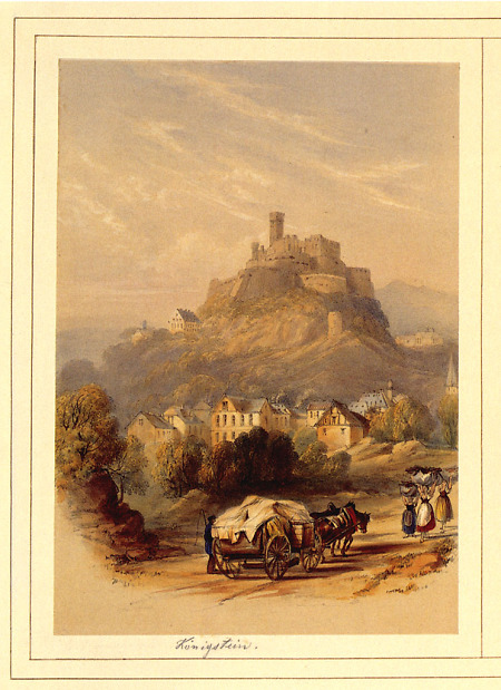 Ansicht von Königstein, um 1845