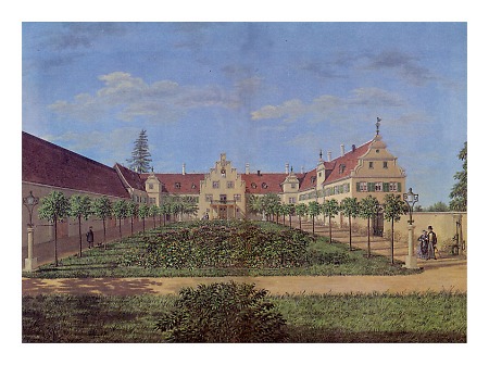 Ansicht des Schlosses Kranichstein, um 1850