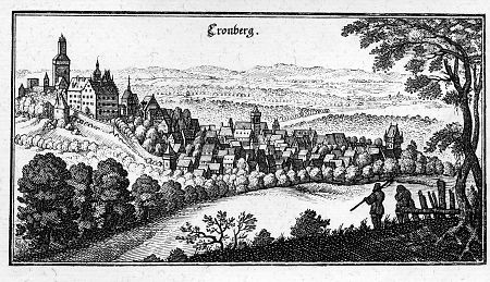 Ansicht von Kronberg, 1646