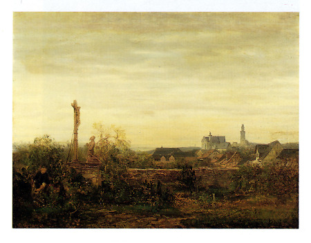 Kronberg vom alten Friedhof aus, 1862