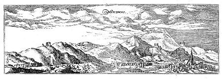 Ansicht des Melibokus bei Zwingenberg, 1605