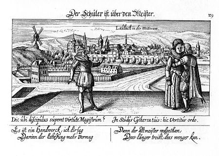 Ansicht von Laubach, 1626