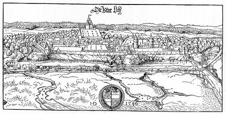 Ansicht von Lich von Süden, 1546