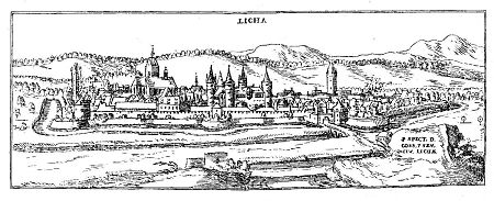 Ansicht von Lich von Süden, 1605