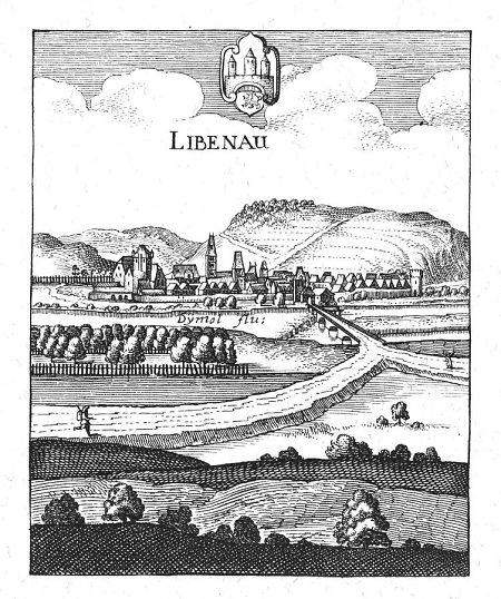 Ansicht von Liebenau, 1646