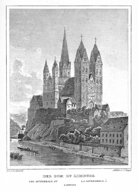 Ansicht des Limburger Doms, 1862