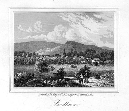 Ansicht von Lindheim, 1849
