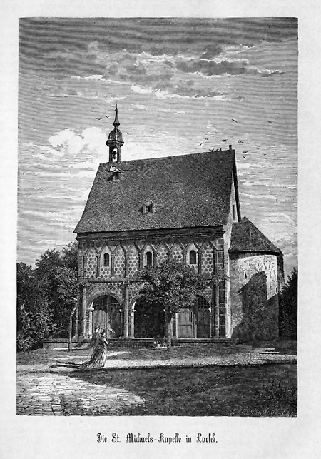 Ansicht der Michaelskapelle zu Lorsch, 1883