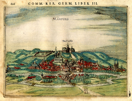 Ansicht von Marburg, 1616
