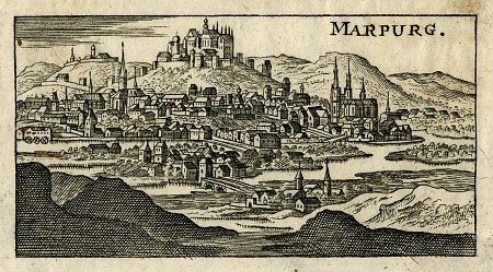 Ansicht von Marburg, 1686