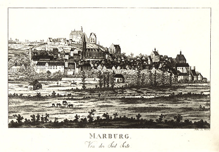 Ansicht Marburgs von der Südseite, 1807