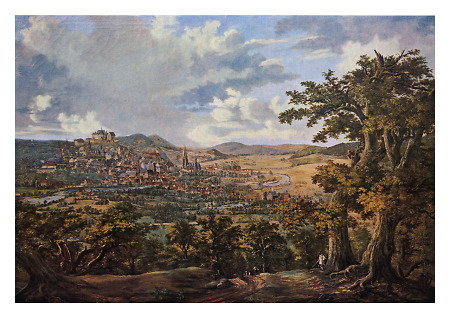 Ansicht von Marburg, 1842