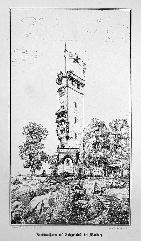 Ansicht des Kaiser-Wilhelm-Turms, nach 1876