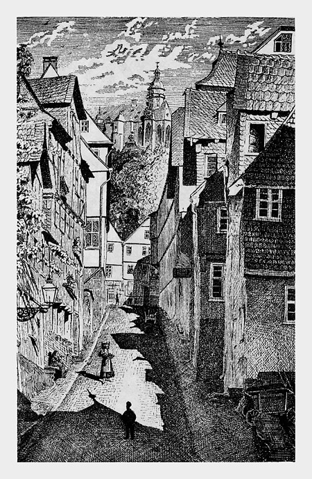 Blick in die Lange Gasse, 1877