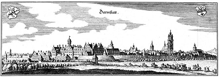 Ansicht von Darmstadt, 1646