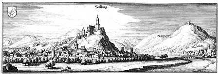 Ansicht von Felsberg, 1646