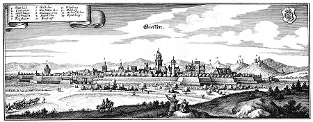 Ansicht von Gießen, 1646