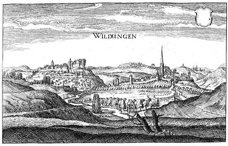 Ansicht von Bad Wildungen, 1646