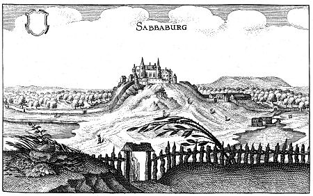 Ansicht der Sababurg, 1646