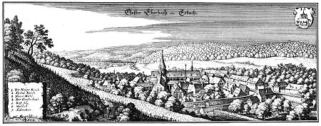 Ansicht des Klosters Eberbach, 1646