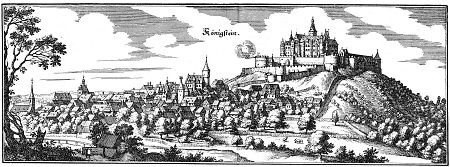 Ansicht von Königstein, 1646