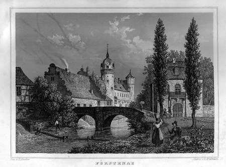 Ansicht von Kloster Fürstenau, 1849