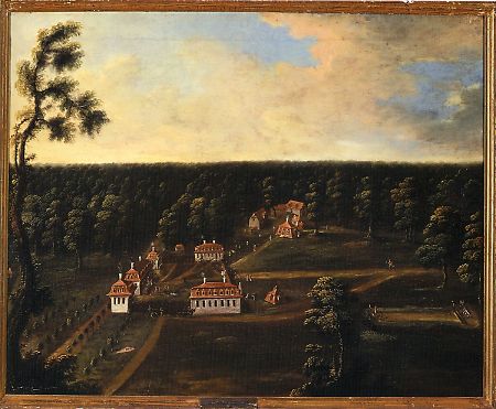 Ansicht des Jagdschlosses Wiesental, 18. Jahrhundert